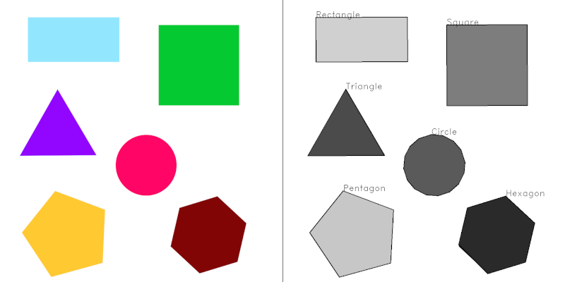 shapes result screenshot